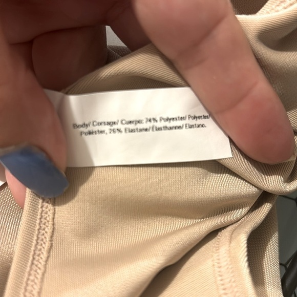 Flexees by Maidenform Sculpting Body Shaper Beige Sleeveless Mini dress - Picture 4 of 4